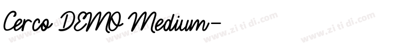 Cerco DEMO Medium字体转换